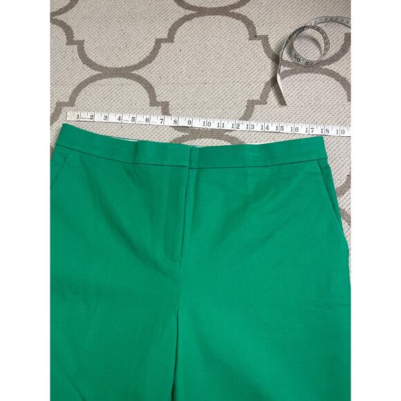 Ann Taylor The ANKLE High Rise cuffed green pants, size 14 - Picture 7 of 12